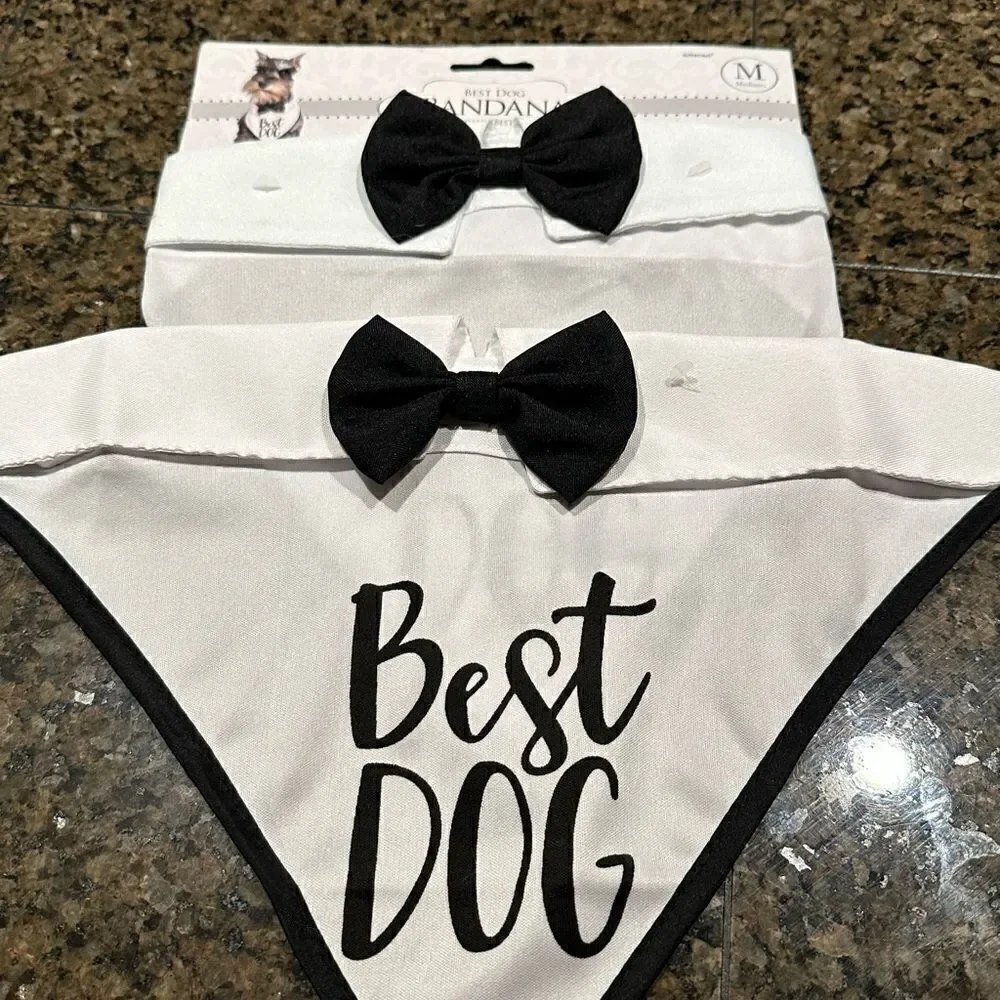 Pair of best dog bandannas.